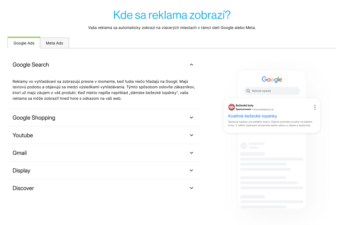 Kde se reklama zobrazí SK1140w